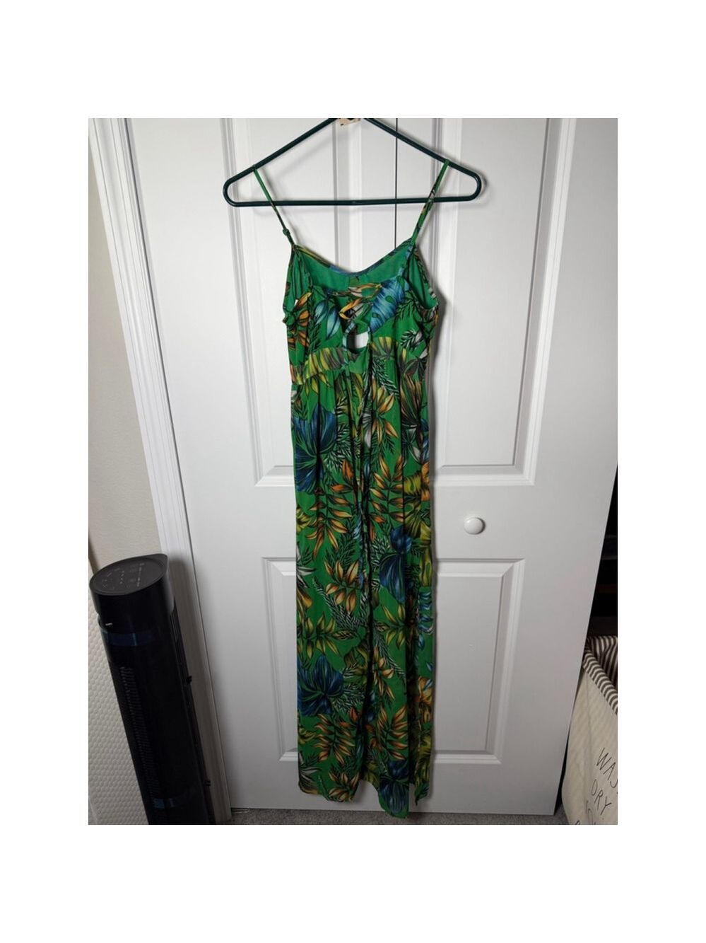 do & be Green Tropical Print Maxi Dress S - Picture 2 of 12